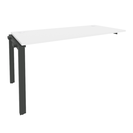 Наборный элемент рабочей станции на П-образном м/к Onix O.MP-1.NRS-4.7 1580x720x750 (Белый Бриллиант/Черный металл)