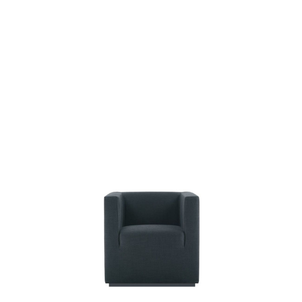 Кресло офисное Аскот (М-27) с подлокотниками (Темно-серый)