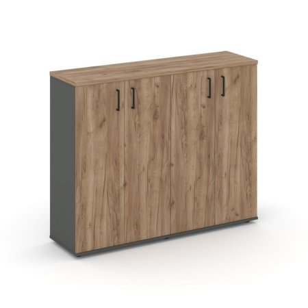 Тумба опорная/приставная SN.TOP-161 (1232х400х1150) (Антрацит/Дуб Табак)