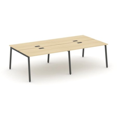 Рабочая станция 2-х сторонняя SN-4A.DRS-042 (2360х1432х750) (Акация Лорка/Металл Антрацит)