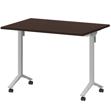 Стол мобильный складной Моби МБ22-100.70 1000x700x750 (Дуб венге/Белый)