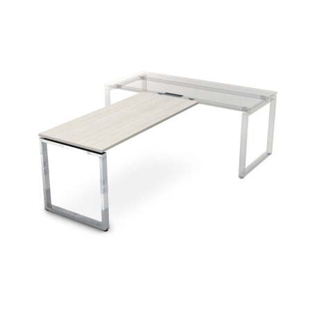 Брифинг-приставка Gloss НБП-О.004 1600x700x750 (IvoryХром)