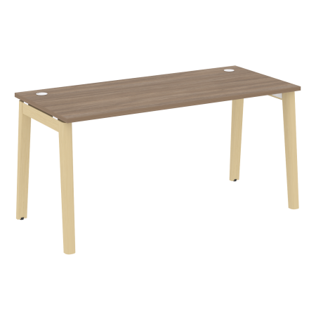 Стол рабочий на деревянных опорах Onix Wood OW.SP-4.7 1580x720x750 (Дуб Аризона/Дуб Светлый)