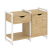 Тумба на регулируемых опорах наборная VR.L-TN-3.O 970x460x719 (Тиквуд Темный/Белый металл)