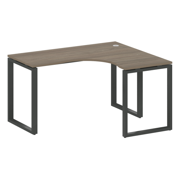 Стол криволинейный правый Metal System Style БО.СА-3 Пр 1400x1200x750 (Вяз/Антрацит металл)