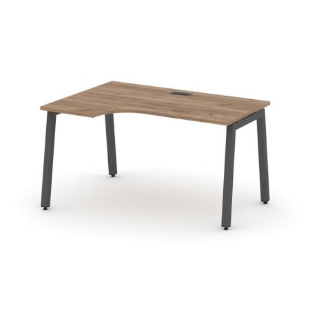 Стол рабочий эргономичный SN-5A.SPA-012(L) (1580х700/980х750) (Дуб Табак/Металл Антрацит)
