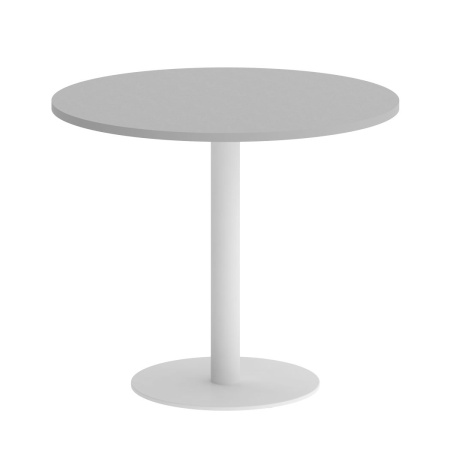 Стол круглый VR.SP-5-90.1 900x900x750 (Серый/Белый Металл)