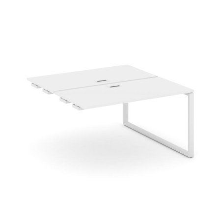 Стол-приставка к опорным элементам SN-6O.DPRS-014 (1580х1432х750) (Белый/Металл Белый)