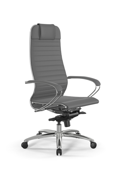 Кресло для руководителя Метта Samurai L1-3K - Infinity /Uc02/Nc02/K2cL(M06.B31.G04.W03) (Серый)