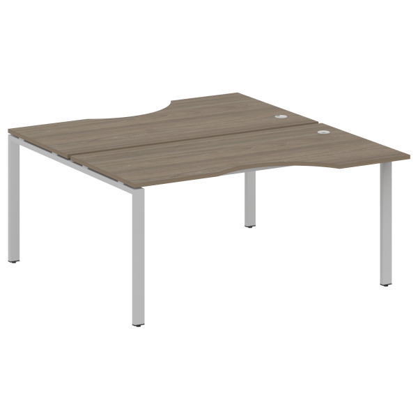 Рабочая станция криволинейная Metal System Style БП.РАС-СА-2.1 1600x1835x750 (Вяз/Серый металл)