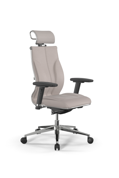 Кресло для руководителя Метта Samurai M3-11D - Infinity /Kc06/Wm06/D03P/H2cL-3D(M26.B32.G25.W03) (Светло-бежевый)