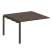 Проходной наборный элемент переговорного стола Metal System Style БП.ППРГ-2 1200x1235x750 (Дуб Наварра/Серый металл)