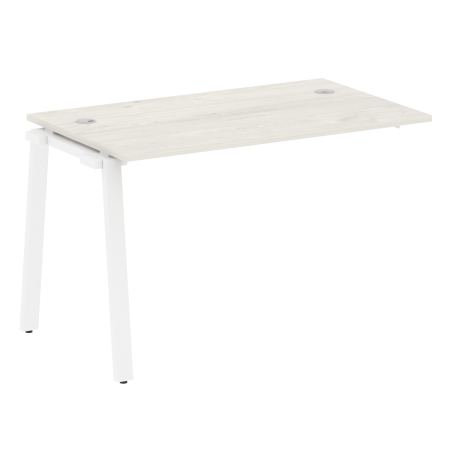 Проходной наборный элемент рабочей станции Metal System Style БА.ПРС-СП-1.2 1200x720x750 (Дуб Наварра/Белый металл)