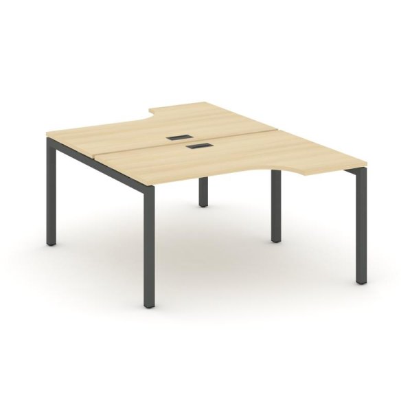 Рабочая станция эргономичная SN-5P.DRPA-011 (1380х1432/1992х750) (Акация Лорка/Металл Антрацит)