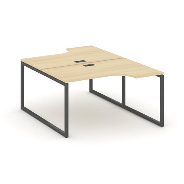 Рабочая станция эргономичная SN-4O.DRPA-011 (1380х1432/1992х750) (Акация Лорка/Металл Антрацит)