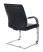Кресло T-8010N-LOW-V черный Leather Black эко.кожа низк.спин. полозья металл хром (Черный)