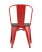 Стул TOLIX WOOD красный глянцевый (Стул Tolix красный глянцевый, темное дерево)