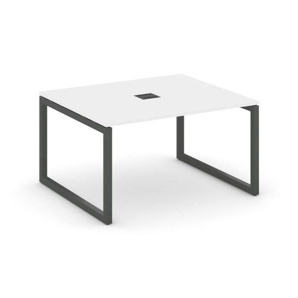 Стол переговорный SN-5O.SPRG-032 (1180х1180х750) (Белый/Металл Антрацит)