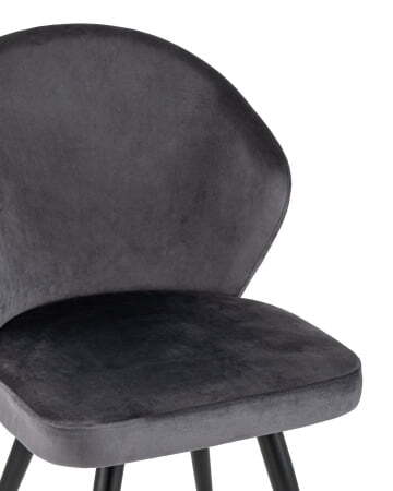 Стул Танго велюр серый (Стул Танго серый)