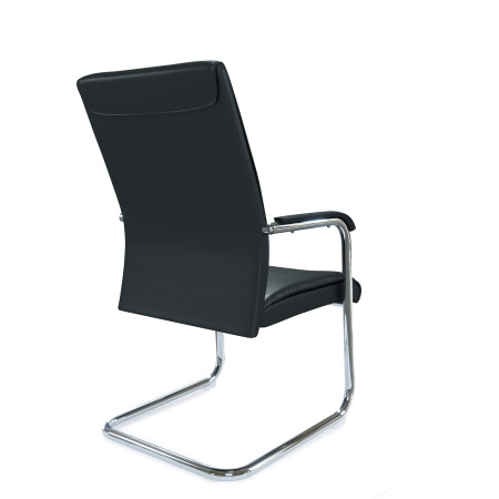 AL 752 V Кресло посетителя, экокожа (Черный)