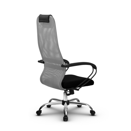 Кресло для руководителя Метта SU-B-8/подл.130/осн.003 (Светло-серый)