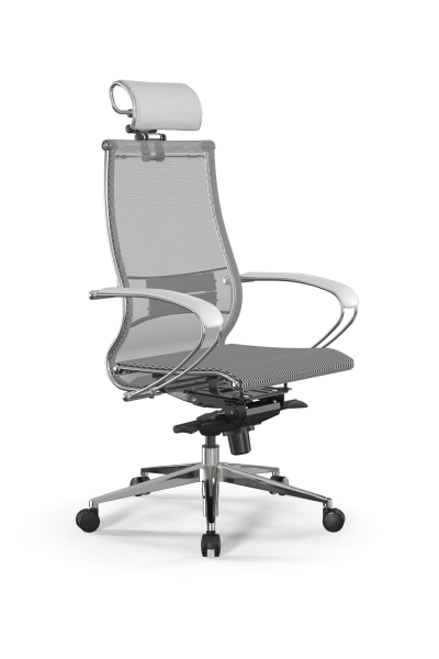 Кресло для руководителя Метта Samurai L2-5K - TS /Kc00/Nc00/K2cL/H2cL-3D(M06.B32.G11.W03) (Белый)