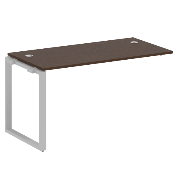 Проходной наборный элемент рабочей станции Metal System Style БО.ПРС-СП-1.3 1400x720x750 (Венге Цаво/Серый металл)