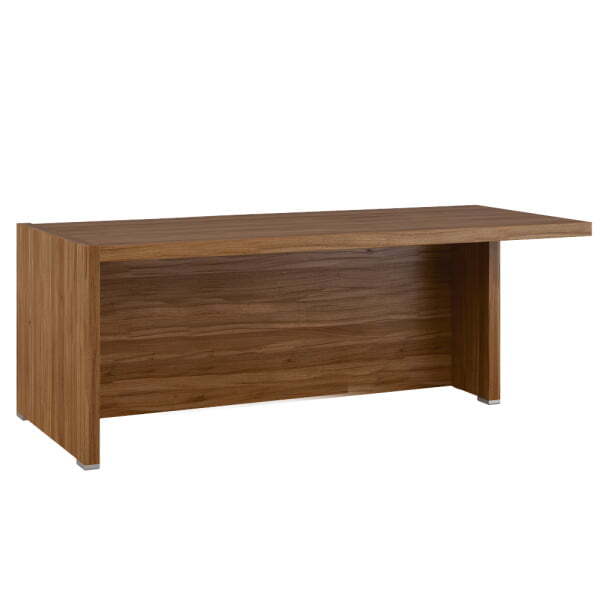 Стол письменный с асимметричными опорами, правый SOL297107 2000x880x750 (Орех Solid)