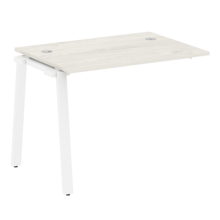 Проходной наборный элемент рабочей станции Metal System Style БА.ПРС-СП-1.1 1000x720x750 (Дуб Наварра/Белый металл)