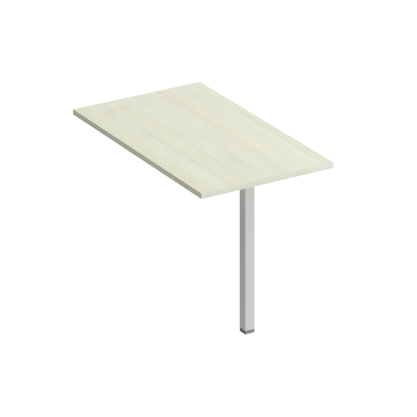 Брифинг-приставка с опорой КФ Комфорт КФ К.1223 1200x700x750 (Дуб шамони светлыйСерый)