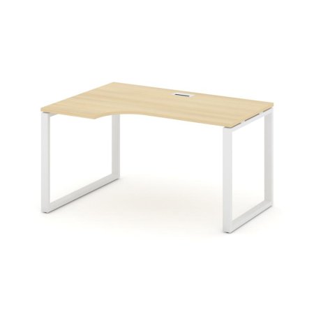 Стол рабочий эргономичный SN-6O.SPA-001(L) (1380х600/980х750) (Акация Лорка/Металл Белый)