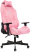 Кресло игровое Knight N1 Fabric розовый Velvet 36 с подголов. крестов. металл (Розовый)
