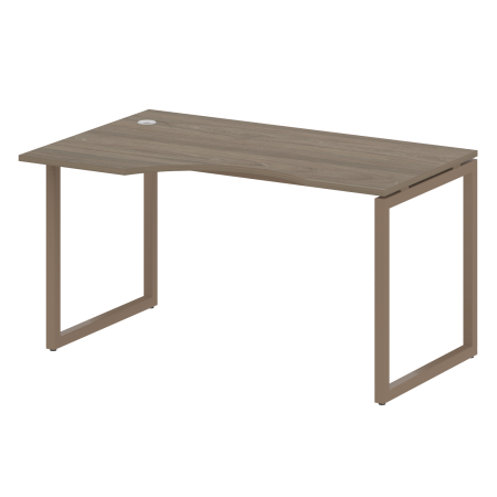 Стол криволинейный левый Metal System Style БО.СА-2 Л 1400x900x750 (Акация/Антрацит металл)
