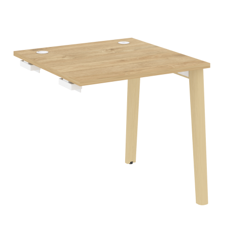 Стол-приставка к опорным элементам на деревянных опорах Onix Wood OW.SPR-0.8 780x800x750 (Тиквуд Светлый/Дуб Светлый)