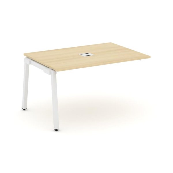 Проходной наборный элемент переговорного стола SN-5A.NSPRG-001 (980х980х750) (Акация Лорка/Металл Белый)