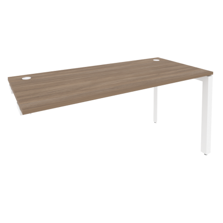 Стол-приставка на П-образном м/к к опорным элементам Onix O.MP-SPR-4.7 1580x720x750 (Дуб Аризона/Белый Металл)