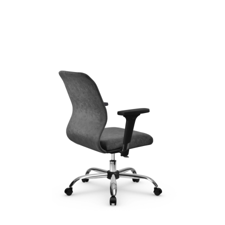 Кресло для руководителя Метта SU-Mr-4(Vivaldi)/подл.200/осн.006 (Темно-серый)