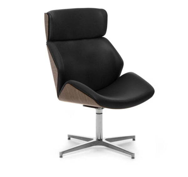 CHARM High Wood lounge кресло с деревом (Черный)