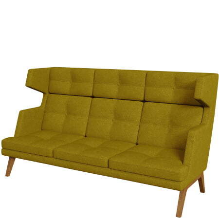 Диван офисный 3-х местный высокий Беверли (Диван 3-местный высокий dream_7)