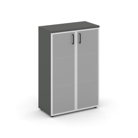 Шкаф средний широкий SN.STS.E-206 (796х400х1203) (Антрацит/Сатин)