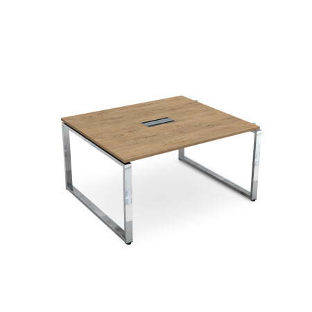 Начальный модуль Бенч-системы для переговорных столов Gloss НСПН-О.928 1600x1200x750 (TeakwoodХром)