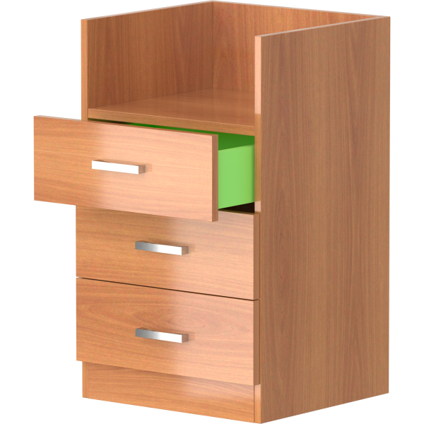 Корпус тумбы к эргономичным столам Авантаж В-804 430x550x740 (Миланский орех)