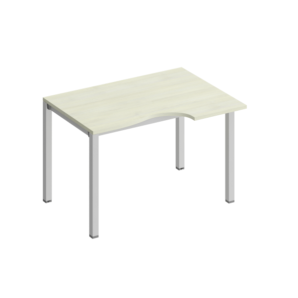 Стол эргономичный правый на металлокаркасе КФ Комфорт КФ К.1136 1200x900x750 (Дуб шамони светлыйСерый)