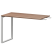 Бриф-приставка на металлокаркасе Арго-М АМ.О-120.60 1200x600x760 (Темный шимо/Белый)