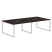 Конференц-стол Xten-Q Серебро XQSCT 2714 2720x1406x750 (Легно темный)