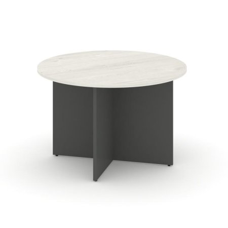 Стол переговорный круглый SN-D.SPRG-004 (1180х1180х750) (Дуб Наварра/Антрацит)
