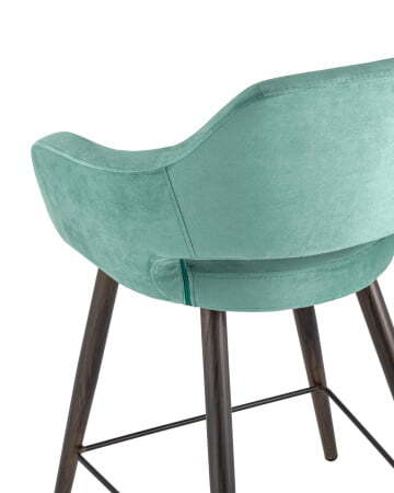 Стул полубарный Саймон велюр морской (Стул полубарный Саймон морской)