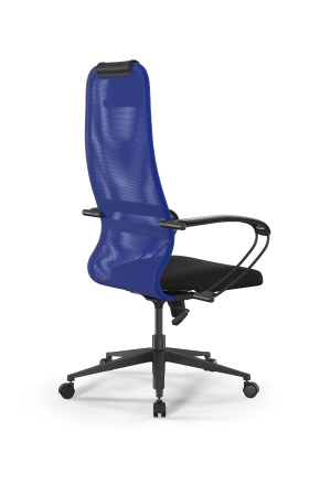 Кресло для руководителя Метта Sit 8 B1-8K - X1+UMF(X1) /Uh00/Wh00/K1bL(M09.B11.G19.W02) (Синий | Черный)