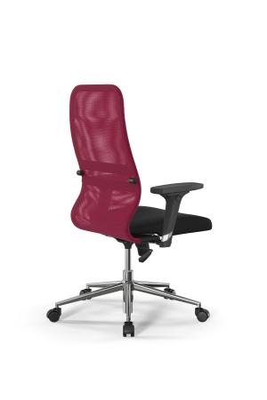 Кресло для руководителя Метта Sit 8 B2-8D - X1+UMF(X1) /Uh00/Wh00/D02P(M09.B23.G18.W01) (Красный | Черный)