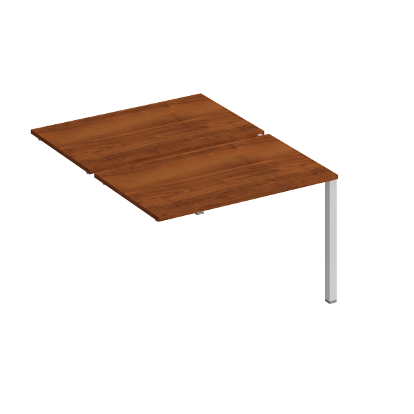 Секция стола рабочей станции на металлокаркасе КФ (2х120) Комфорт КФ К.1144-1 1200x1540x750 (Французский орехСерый)